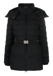 Burberry belted hooded padded jacket - Black