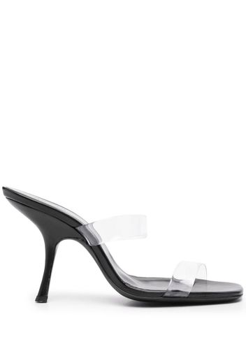BY FAR Clara 90mm double-strap sandals - Neutrals