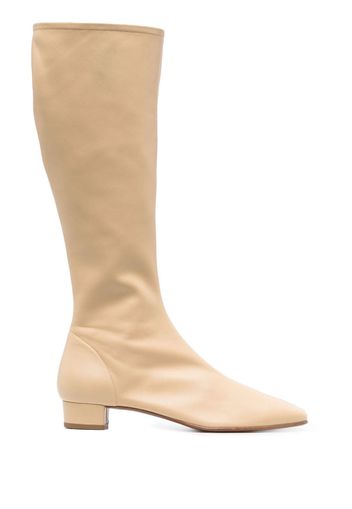 BY FAR Edie Kraft nappa leather 30mm boots - Neutrals