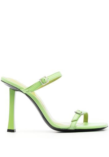 BY FAR Flick 90mm sandals - Green