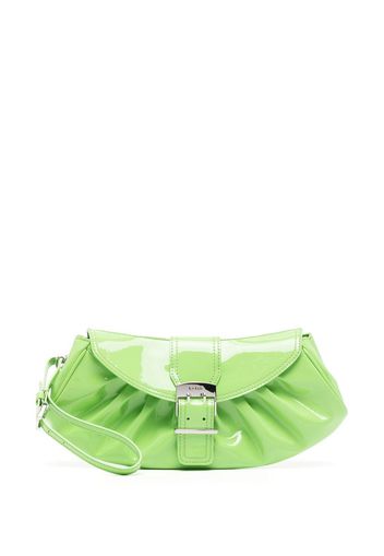 BY FAR Glami gathered clutch bag - Green