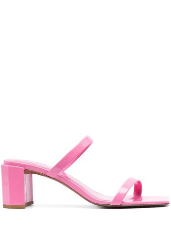 BY FAR Tanya 70mm leather mules - Pink