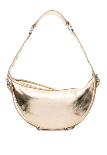 BY FAR Gib metallic leather shoulder bag - Gold