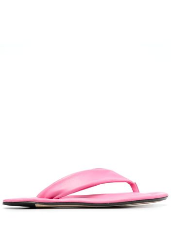 BY FAR Dasha leather flip flops - Pink