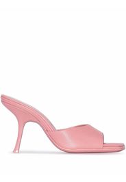 BY FAR Mora 90mm leather mules - Pink