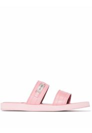 BY FAR Easy leather sandals - Pink