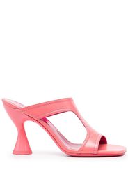 BY FAR open toe 95mm heeled mules - Pink