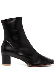 BY FAR Sofia 65mm leather ankle boots - Black