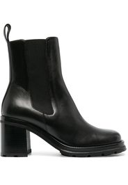 BY FAR ankle-length 80mm leather boots - Black