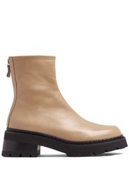 BY FAR Alister nappa-leather chunky boots - Neutrals
