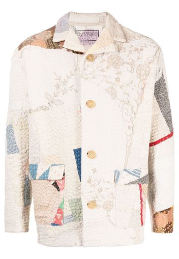 By Walid Noah patchwork-design jacket - Neutrals