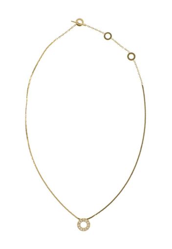 18kt yellow gold Solo diamond pendant necklace