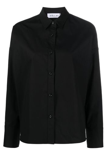 Câllas Milano long-sleeve poplin shirt - Black