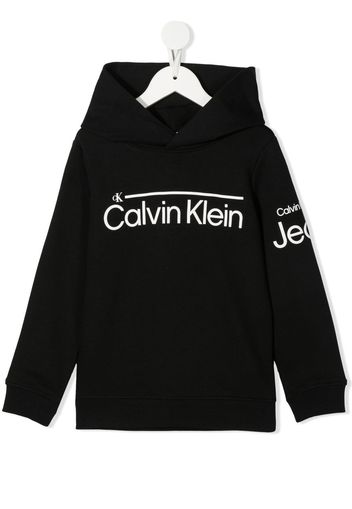 Calvin Klein Kids logo, print hoodie, Black  Handtasche CALVIN KLEIN Roped  Crossbody K60K609120 BAX - YouthlinkjamaicaShops - Calvin Klein Kids