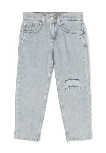 Calvin Klein Kids distressed-detail denim jeans - Blue