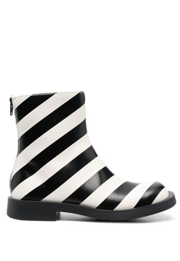 Camper striped ankle boots - Black