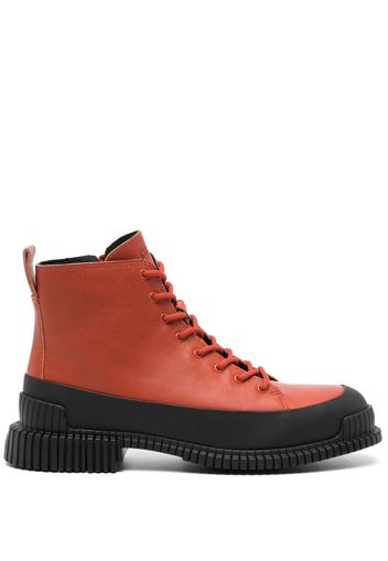 Camper Pix leather ankle boots - Red