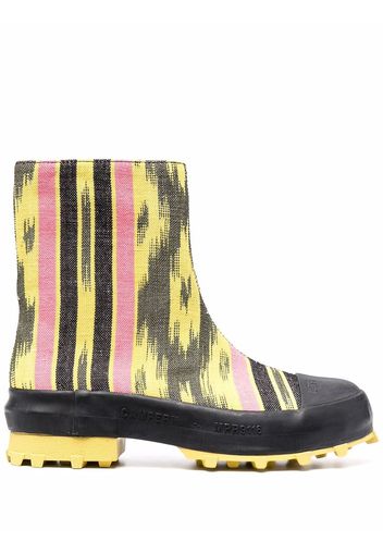 CamperLab Traktori abstract-print ankle boots - Yellow
