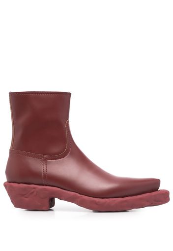 CamperLab leather ankle boots - Red