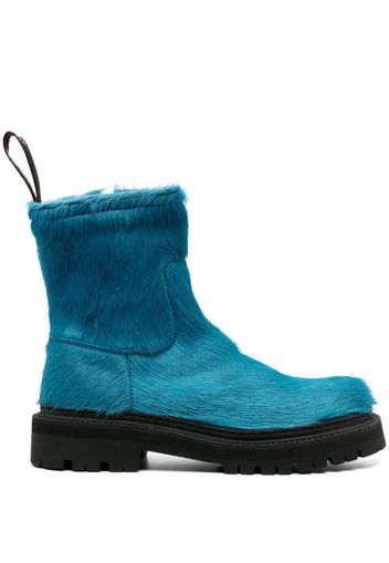 CamperLab Eki calf-hair ankle boots - Blue