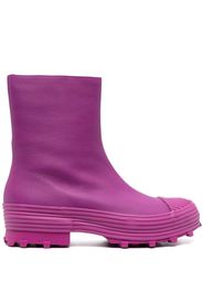 CamperLab Traktori leather ankle boots - Purple