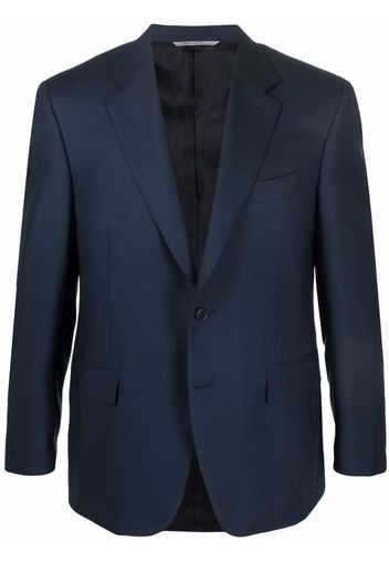 Canali single-breasted wool blazer - Blue