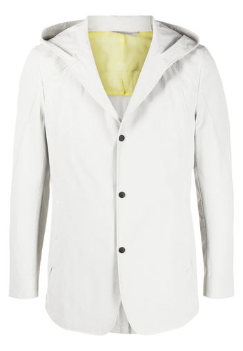 Canali hooded single-breasted blazer - Grey