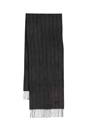 Canali chevron-knit cashmere scarf - Grey