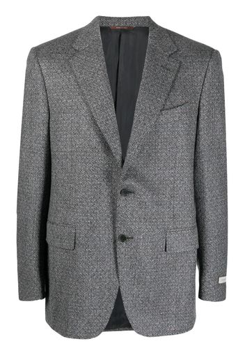 Canali single-breasted herringbone-pattern blazer - Grey