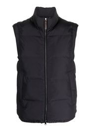 Canali zip-up padded gilet - Blue