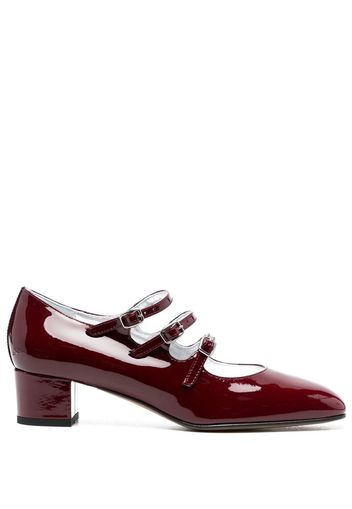 Carel 35mm patent-leather pumps - Red