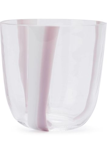 Carlo Moretti striped drinking glass - Purple