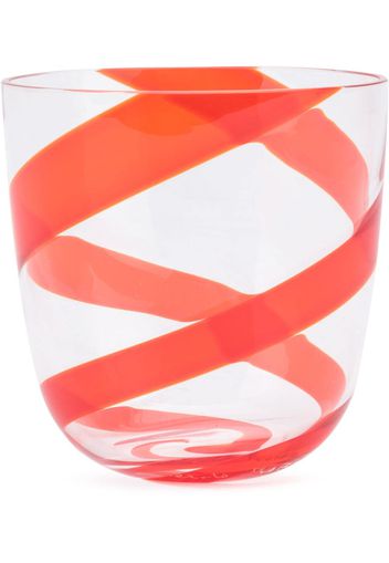 Carlo Moretti striped glass - Red
