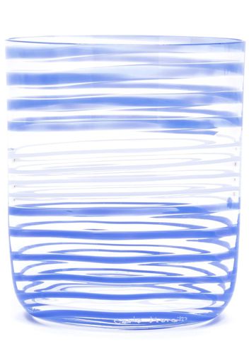 Carlo Moretti Bora striped glass - Blue