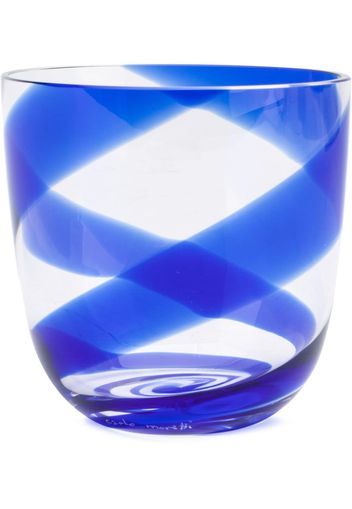 Carlo Moretti twist stripe glass - Blue