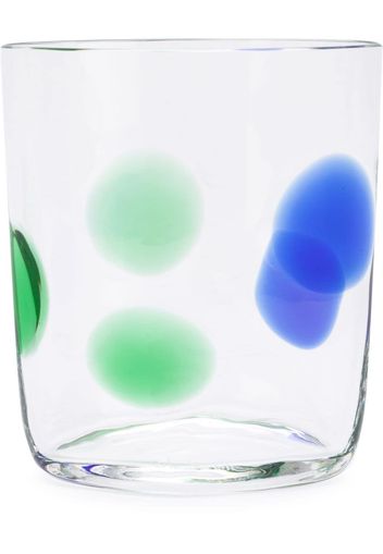 Carlo Moretti polka dot glass - Blue