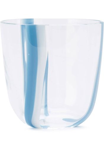 Carlo Moretti two-tone stripe glass - Blue