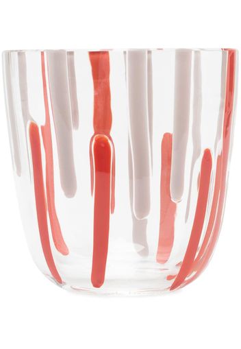 abstract stripe print glass