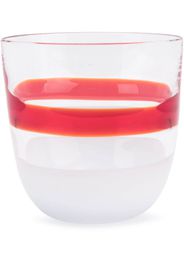 Carlo Moretti stripe print glass - Red