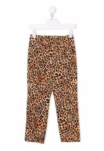 Caroline Bosmans animal-print straight-leg trousers - Neutrals