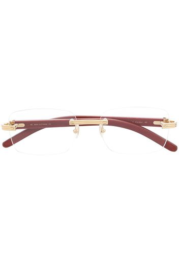 Square hot sale cartier glasses