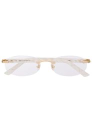 C Décor rimless oval-frame glasses