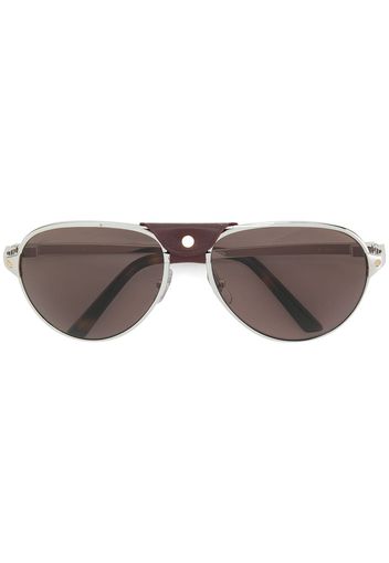 Cartier Santos aviator sunglasses - Brown