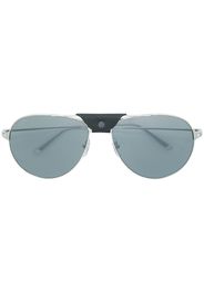 Cartier leather top bar sunglasses - Metallic