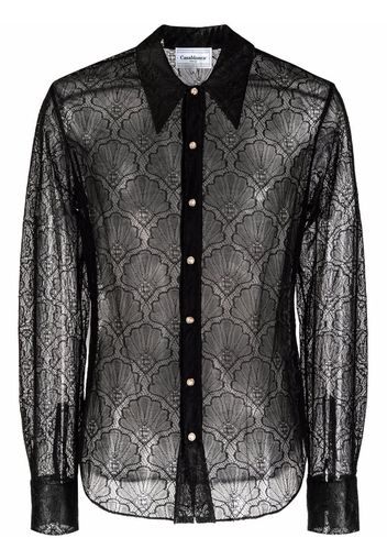 Casablanca Shell lace shirt - Black