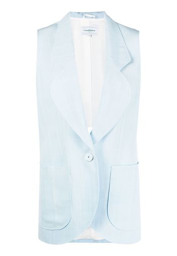 Casablanca single-breasted waistcoat - Blue