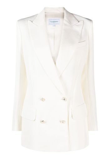 Casablanca double-breasted tailored blazer - White