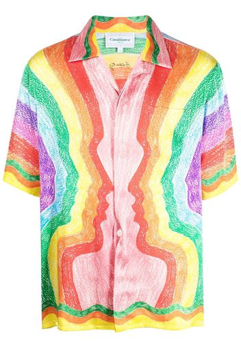 Casablanca Mind Vibrations Artwork silk shirt - Multicolour