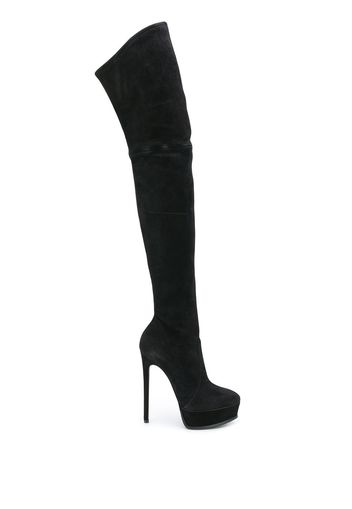 Casadei over the knee stiletto boots - Black