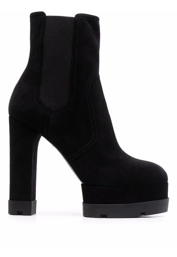 Casadei Nancy suede boots - Black